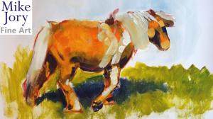 The Sunday Art Show - Dartmoor Horse Painting at Exeter Art Class